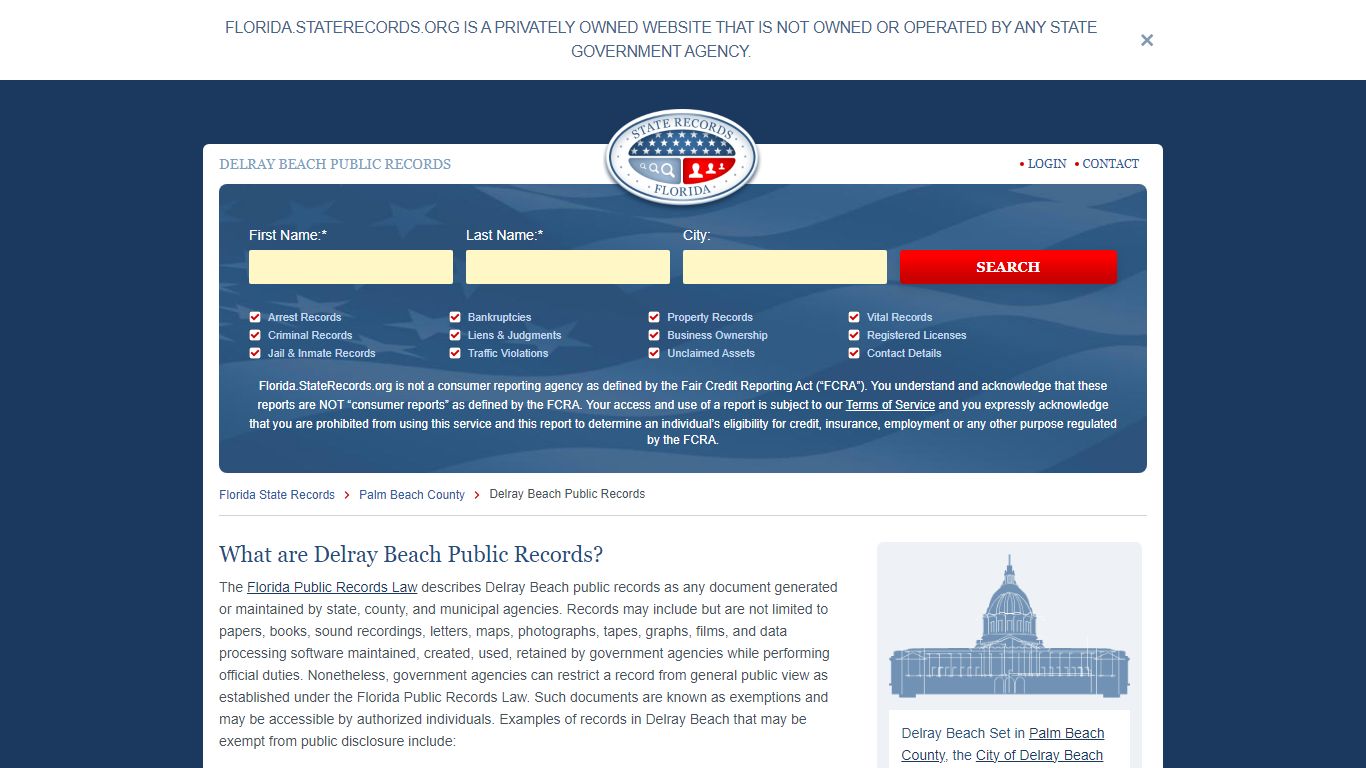 DELRAY BEACH PUBLIC RECORDS - Florida State Records