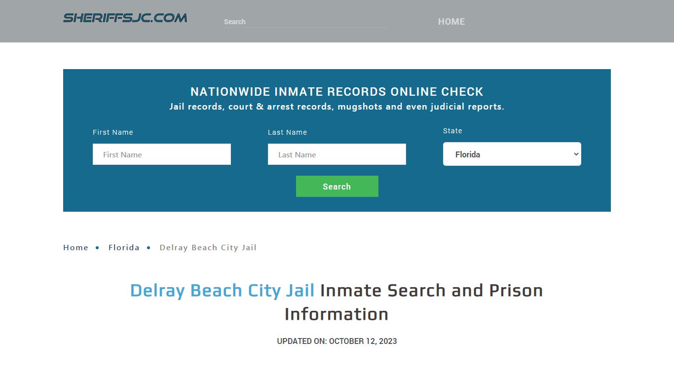 Delray Beach City Jail Inmate Search, Visitation, Phone no. & Mailing ...